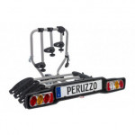 Nosič na auto pre 4 bicykle popolový Hák, Peruzzo SIENA skladací